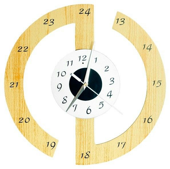 Pin by Tallon Hannus on clocks | Wood clock design, Wooden clock, Wood
